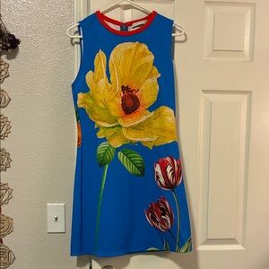 Alice + Olivia Red and Blue Dress